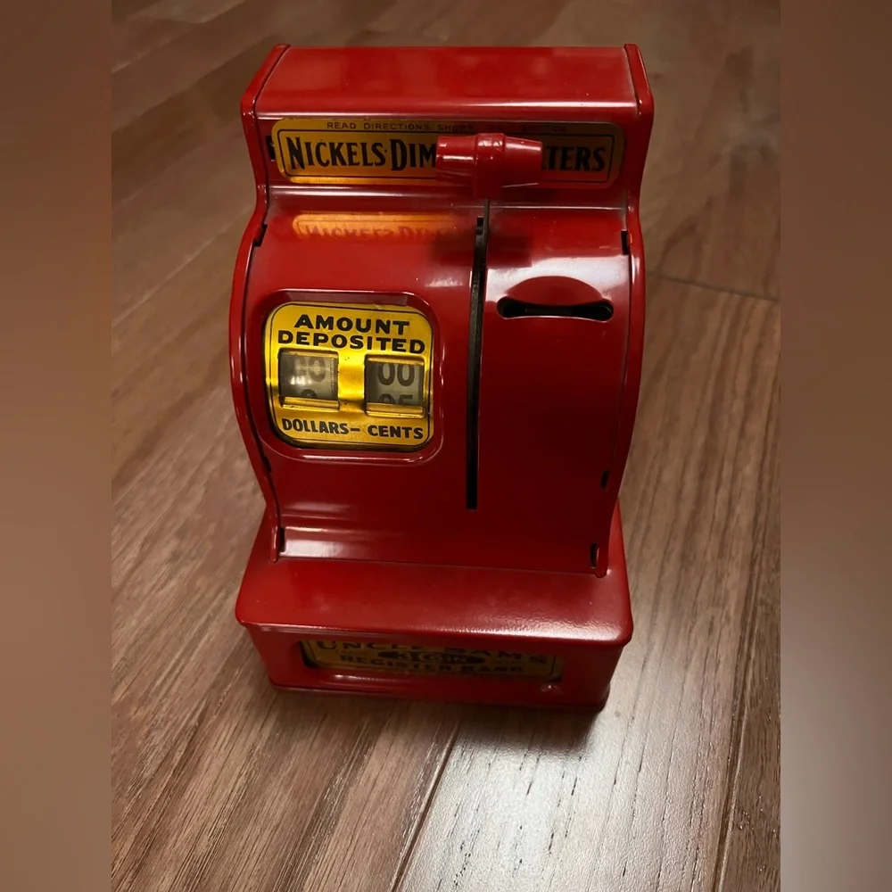 Uncle Sam's Antique 3 Coin Cash Register Bank
